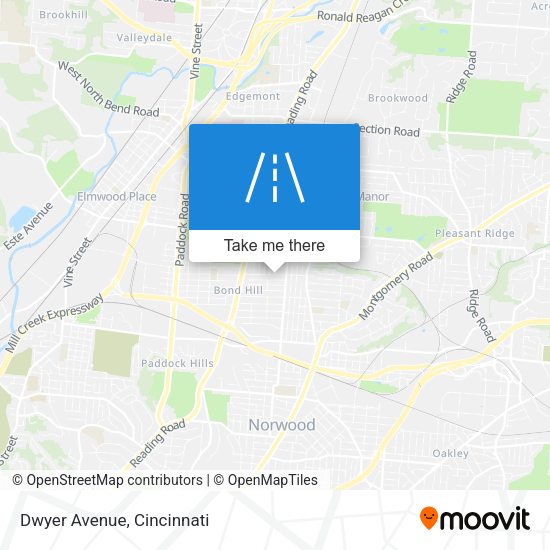Mapa de Dwyer Avenue
