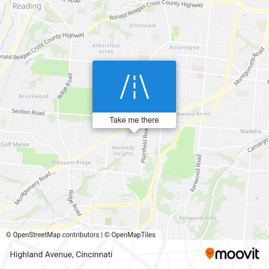Mapa de Highland Avenue