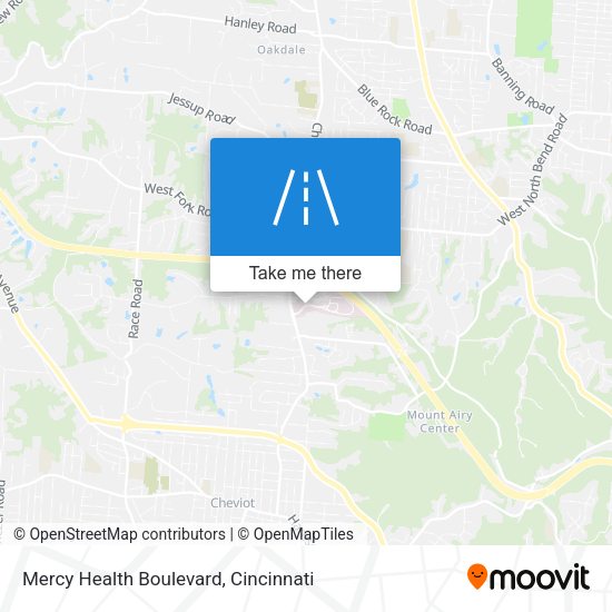 Mercy Health Boulevard map