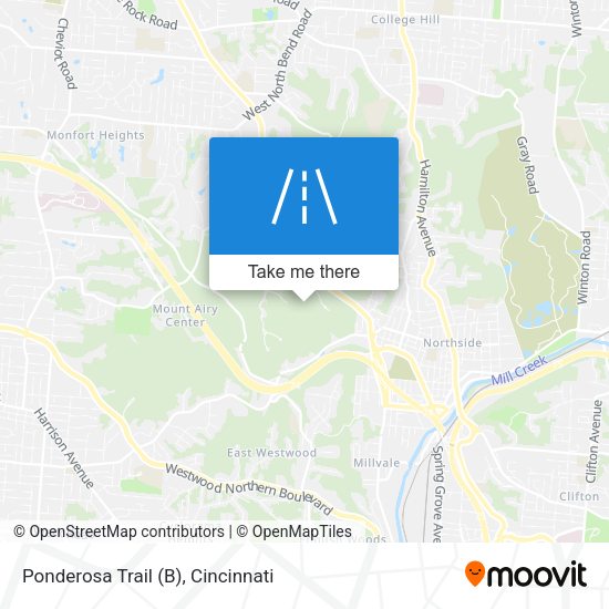 Ponderosa Trail (B) map