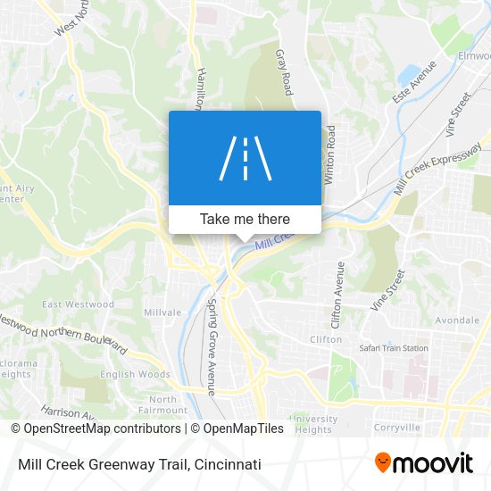 Mapa de Mill Creek Greenway Trail