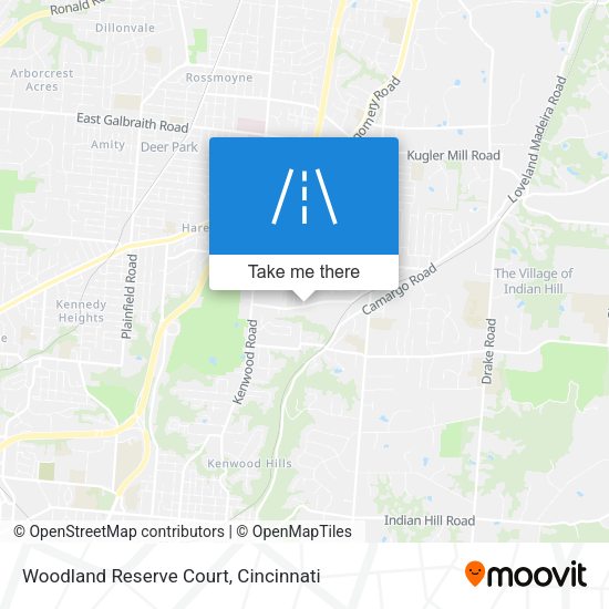 Mapa de Woodland Reserve Court