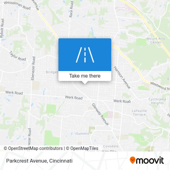 Parkcrest Avenue map