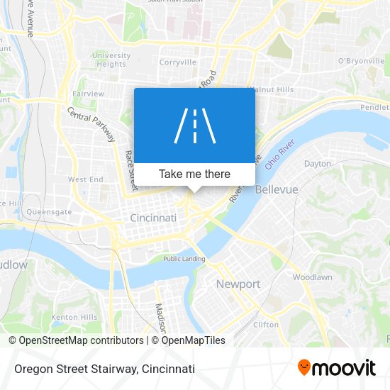Mapa de Oregon Street Stairway