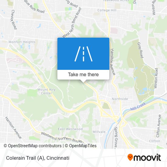 Colerain Trail (A) map