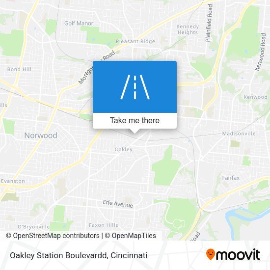 Oakley Station Boulevardd map