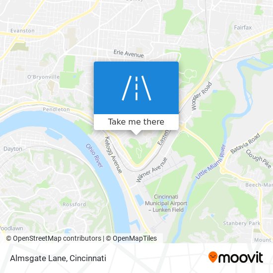 Almsgate Lane map