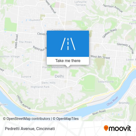 Pedretti Avenue map