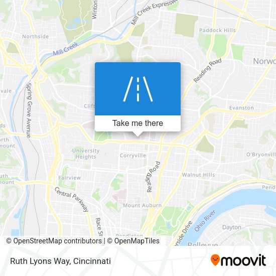 Ruth Lyons Way map