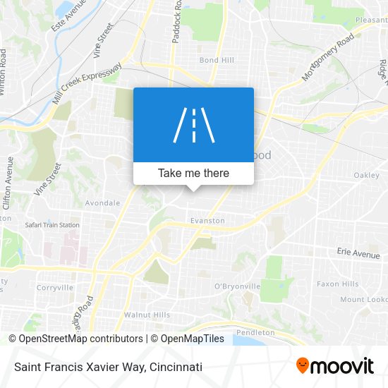 Saint Francis Xavier Way map