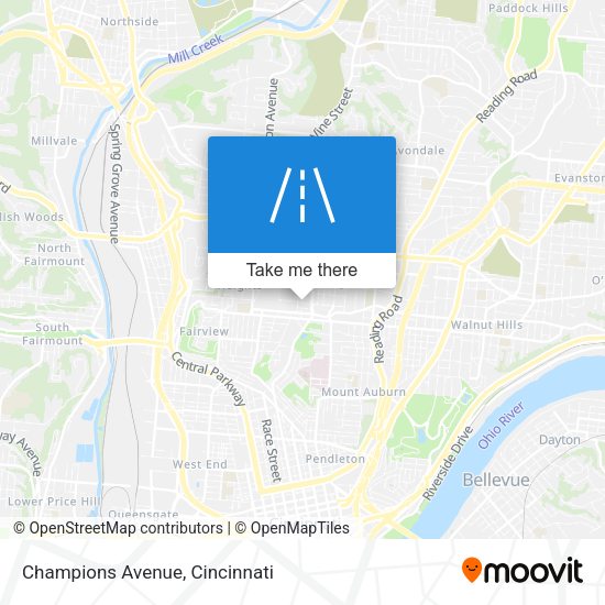 Champions Avenue map