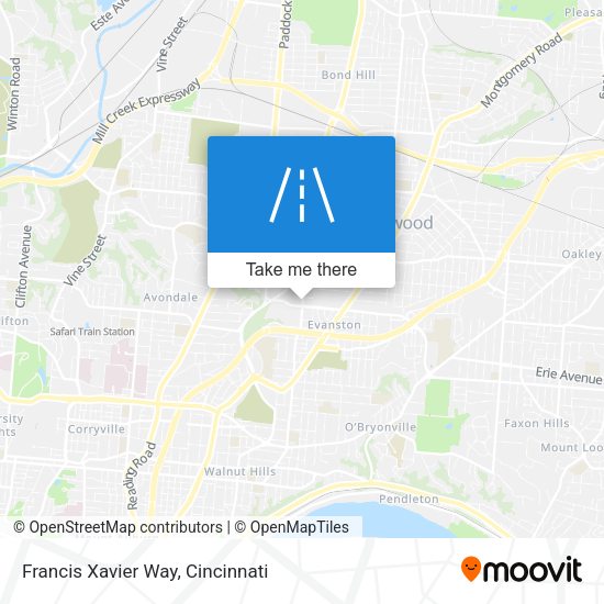 Francis Xavier Way map