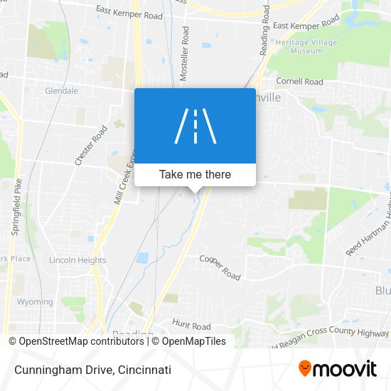 Cunningham Drive map