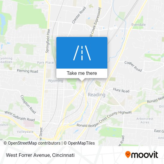 Mapa de West Forrer Avenue
