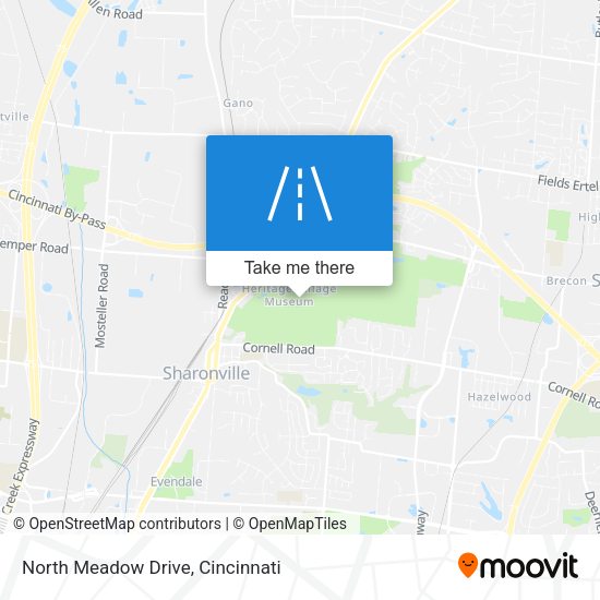 North Meadow Drive map