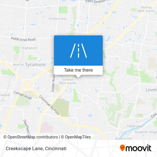 Creekscape Lane map