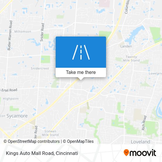 Kings Auto Mall Road map
