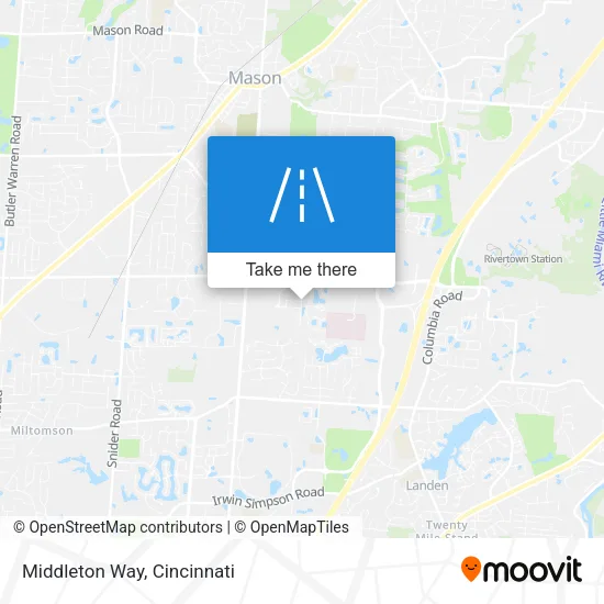 Middleton Way map