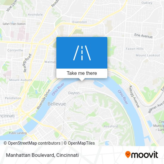 Manhattan Boulevard map