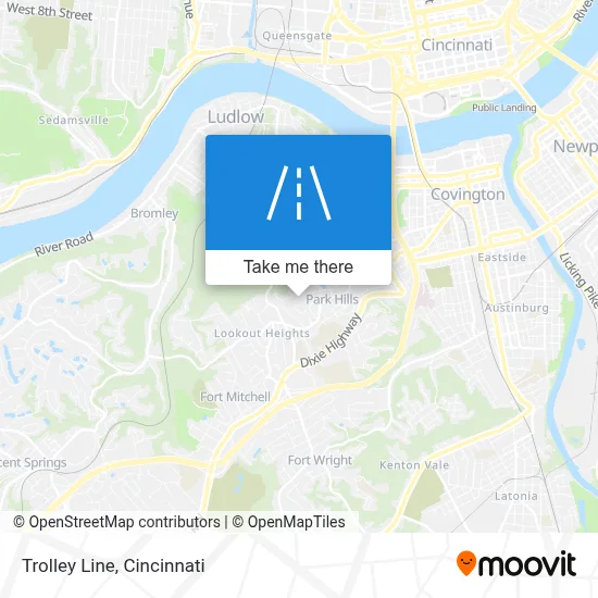 Trolley Line map