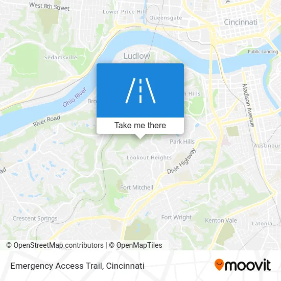 Emergency Access Trail map