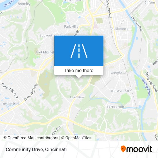 Community Drive map