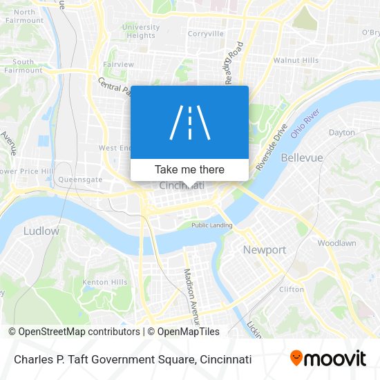 Mapa de Charles P. Taft Government Square