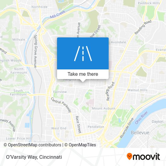 O’Varsity Way map