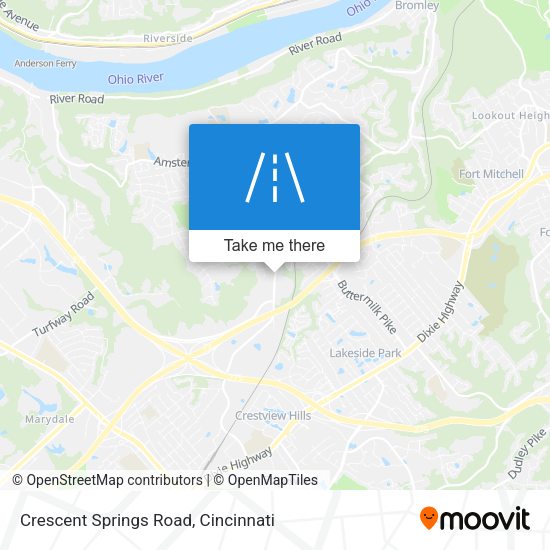 Crescent Springs Road map