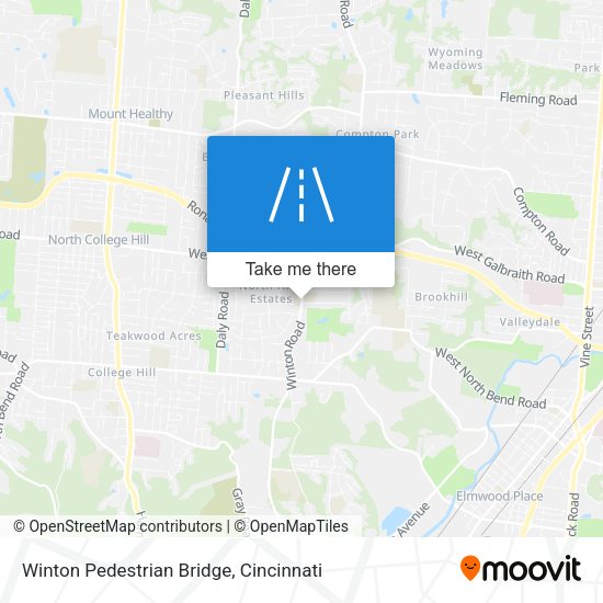 Mapa de Winton Pedestrian Bridge