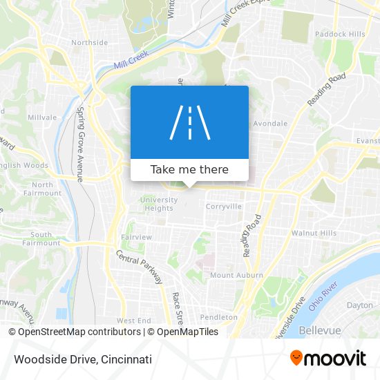 Woodside Drive map