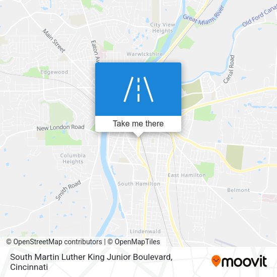 South Martin Luther King Junior Boulevard map