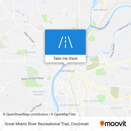 Mapa de Great Miami River Recreational Trail