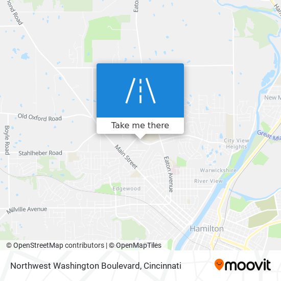 Mapa de Northwest Washington Boulevard