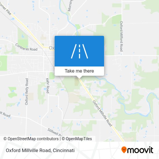 Oxford Millville Road map