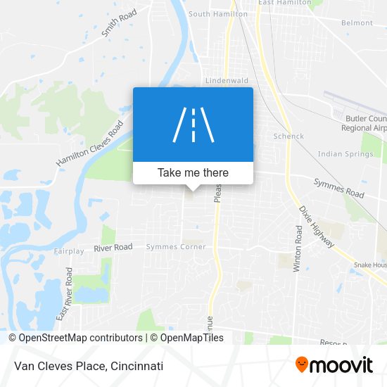 Mapa de Van Cleves Place