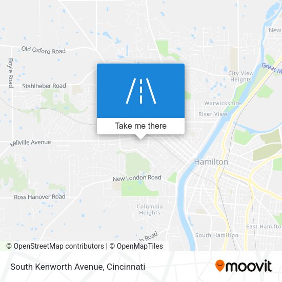 South Kenworth Avenue map