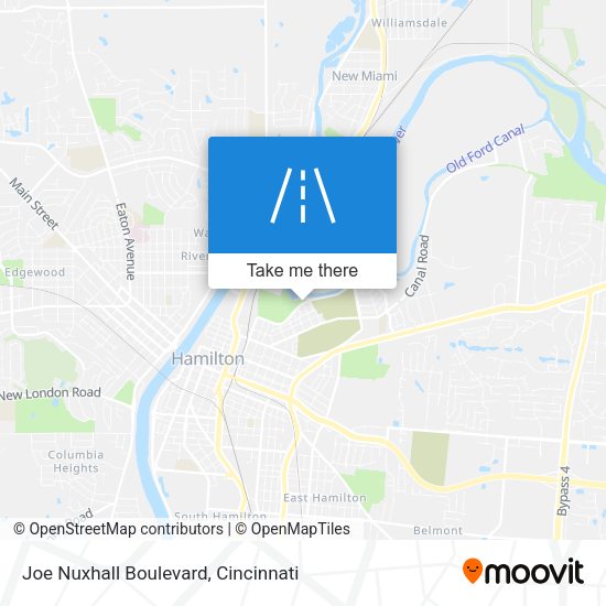 Joe Nuxhall Boulevard map