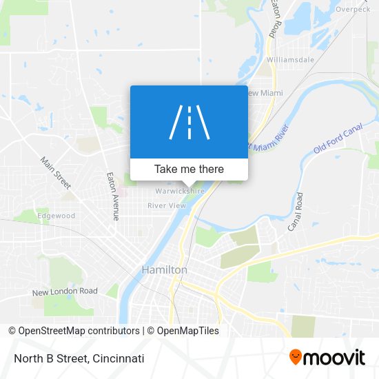Mapa de North B Street