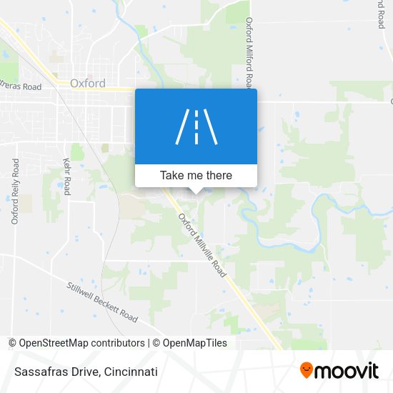 Sassafras Drive map