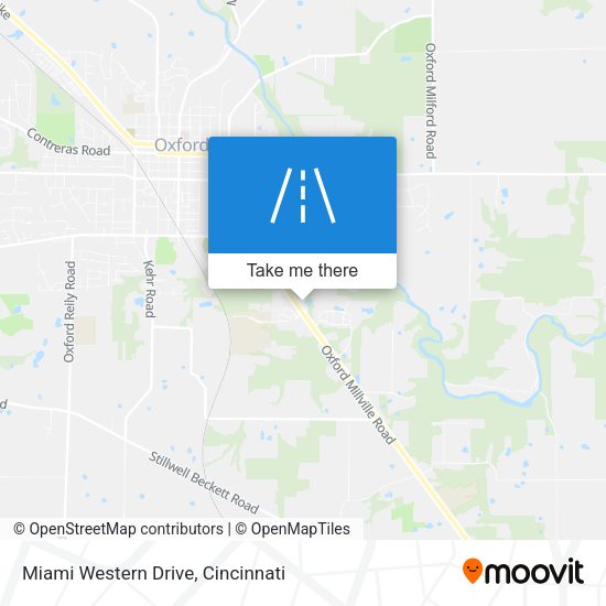 Miami Western Drive map