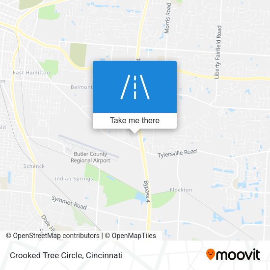 Mapa de Crooked Tree Circle