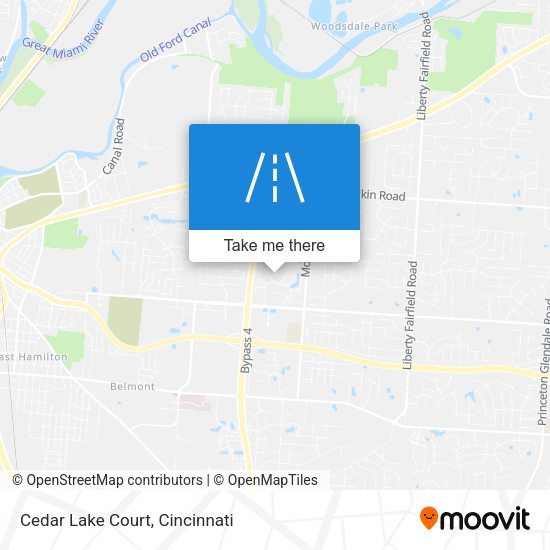Mapa de Cedar Lake Court