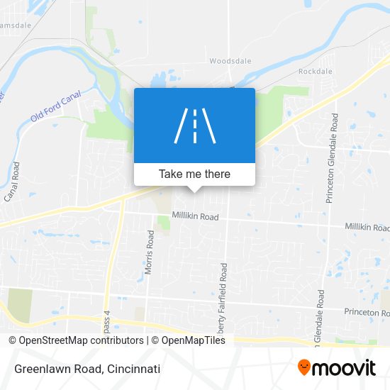 Greenlawn Road map