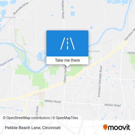 Pebble Beach Lane map