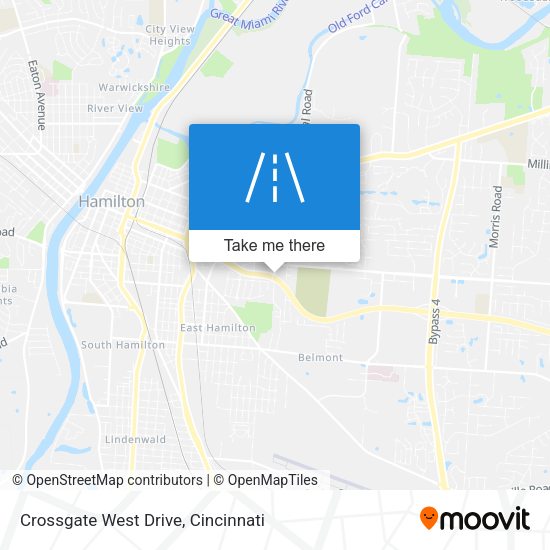 Mapa de Crossgate West Drive
