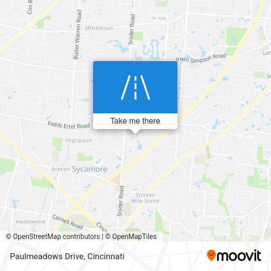Paulmeadows Drive map