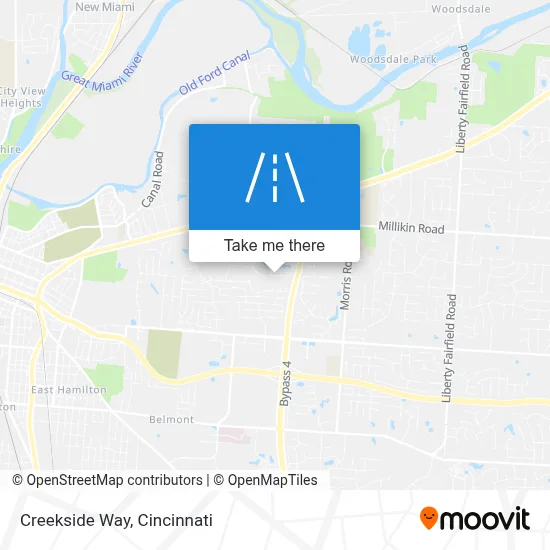 Creekside Way map