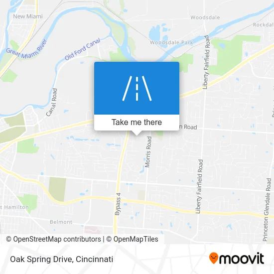 Oak Spring Drive map