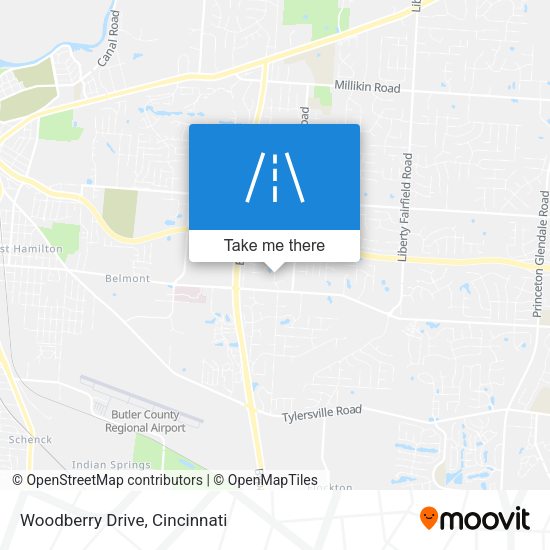 Woodberry Drive map
